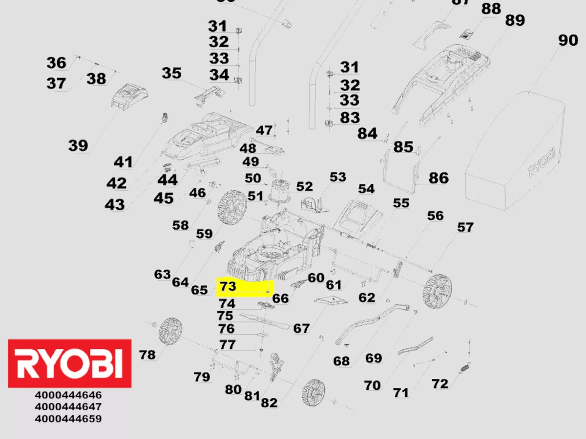 rondelle porte-lame réf. 5131033790 Ryobi